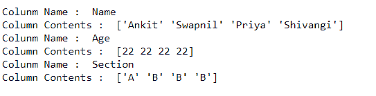 iterate over columns in dataframe-2