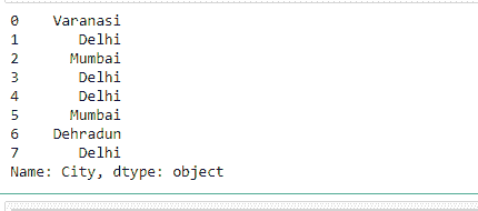 select single column from dataframe