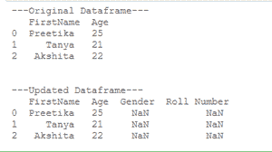 add empty column to dataframe-2