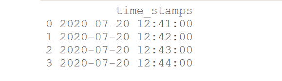 time stamp object